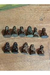 11 adet Osmanlı mühür - 2 cm boylarında