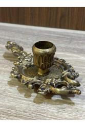 Avrupa pirinç şinanay mumluk şamdan 16 cm x 8 cm x 5 cm ölçülerinde