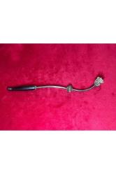 18 cm uzunluğunda abanoz ağacı ve gümüş sigara ağızlığı