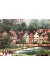 1991 alman kaiser limitli üretim porselen duvar tabagi tabak 19,5 cm çapında