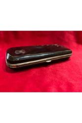 Gümüş işlemeli baga kutu 14 cm 7 cm 2 cm ölçülerinde