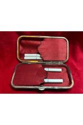 Gümüş işlemeli baga kutu 14 cm 7 cm 2 cm ölçülerinde