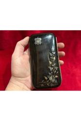 Gümüş işlemeli baga kutu 14 cm 7 cm 2 cm ölçülerinde