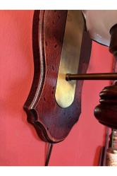 46 cm boyunda Opalin camlı ahşap ve pirinçten Avrupa Aplik