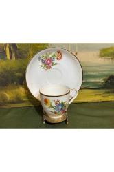 limoges duble türk kahvesi fincanı