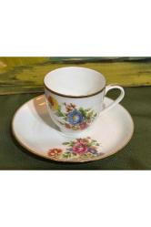 limoges duble türk kahvesi fincanı