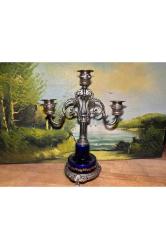 30 cm boyunda Avrupa pirinç ve porselen’den şamdan