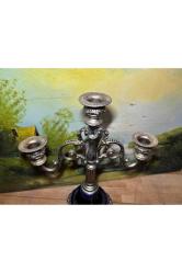 30 cm boyunda Avrupa pirinç ve porselen’den şamdan