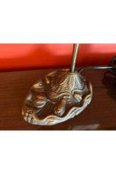 35 cm boyunda Opalin camlı Avrupa masa lambası