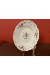 Rosenthal Gofreli Çukur Yemek Tabağı Sunumluk 24 Cm Çapında