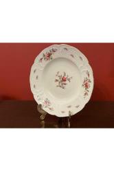 Rosenthal Gofreli Çukur Yemek Tabağı Sunumluk 24 Cm Çapında