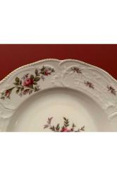 Rosenthal Gofreli Çukur Yemek Tabağı Sunumluk 24 Cm Çapında