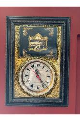 46 cm x 33 cm ölçülerinde istanbul Galata görselli Osmanlıca rakamlı pilli duvar saati