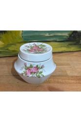 gareis waldsassen bavaria porselen kutu bonboniyer - yükseklik 8 cm - çap 9,5 cm