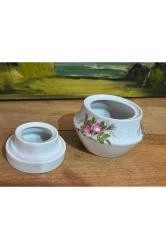 gareis waldsassen bavaria porselen kutu bonboniyer - yükseklik 8 cm - çap 9,5 cm