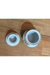 gareis waldsassen bavaria porselen kutu bonboniyer - yükseklik 8 cm - çap 9,5 cm