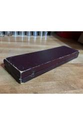 Paris damgalı kutusunda gümüş kaplama çatal ve bıçak servis seti - bıçak 29,5 cm çatal 26,5 cm