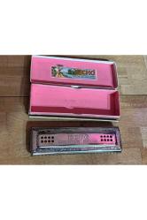 m. hohner echo harp alman mızıka kutusunda - çalışır durumda - 17 cm uzunluğunda