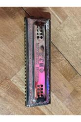 m. hohner echo harp alman mızıka kutusunda - çalışır durumda - 17 cm uzunluğunda