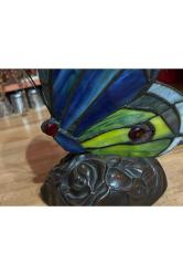 kelebek formunda tifany lamba abajur gece lambası - 24 cm 16 cm 12 cm ölçülerinde