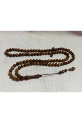 andız ağacı 99 luk tesbih  - taneler 8 mm çapında uzunluk 51 cm