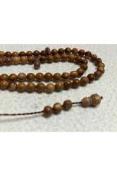 andız ağacı 99 luk tesbih  - taneler 8 mm çapında uzunluk 51 cm