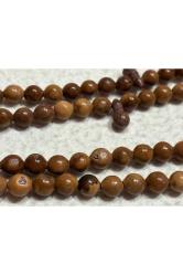 andız ağacı 99 luk tesbih  - taneler 8 mm çapında uzunluk 51 cm