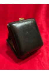 1950 ler alman junghans siyah seyahat masa saati - sıfır gibi saklanmış - sorunsuz çalışır durumda