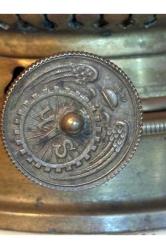 antika Fransız  porselen gaz lambası 38 cm boyunda