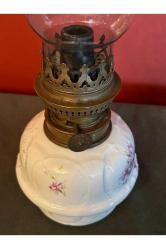 antika Fransız  porselen gaz lambası 38 cm boyunda