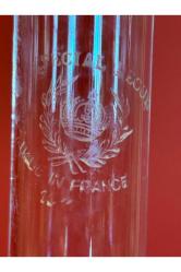 antika Fransız porselen gaz lambası 47 cm boyunda