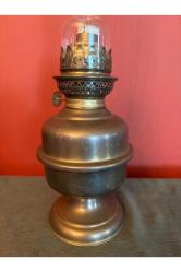 antika Fransız pirinç gaz lambası 43 cm boyunda