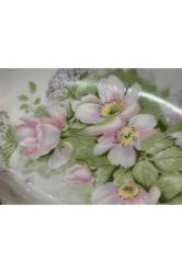 limoges rehausse main el boyama sunumluk şekerlik kase - 17 cm 10,5 cm x 3 cm ölçülerinde