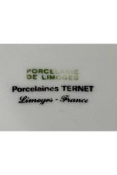 limoges rehausse main el boyama sunumluk şekerlik kase - 17 cm 10,5 cm x 3 cm ölçülerinde