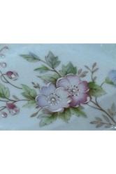 limoges rehausse main el boyama sunumluk şekerlik kase - 17,5 cm 11 cm x 3 cm ölçülerinde