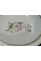 limoges rehausse main el boyama bonboniyer - 11 cm çapında 5 cm yüksekliğinde