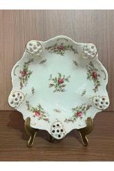 rosenthal classic rose gofreli ve ajurlu sunumluk şekerlik - 20 cm çapında 6 cm yüksekliğinde