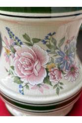 antika Fransız porselen gaz lambası 44 cm boyunda