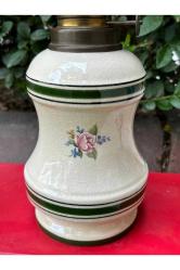 antika Fransız porselen gaz lambası 44 cm boyunda