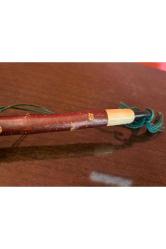 30 cm uzunluğunda avrupa porselen ve boynuz pipo