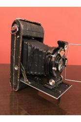 agfa standard körüklü fotoğraf makinası deri kılıfında