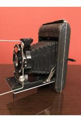 agfa standard körüklü fotoğraf makinası deri kılıfında
