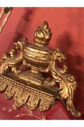 antika Fransız 1900 ler başı bronz detaylı porselen duvar saati Zincir hariç saatin ölçüler 38 x 26