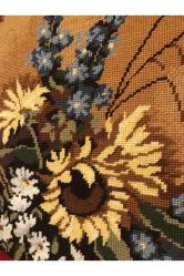 Ahşap çerçeveli Goblen tablo 55 cm 47 cm ölçülerinde