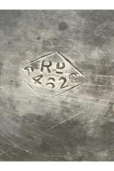 Çiçek motifli Gümüş kaplama kapaklı şekerlik 15 cm boyunda