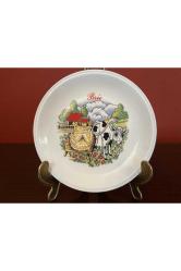 Fransız porselen peynir tabakları 16 cm çapında