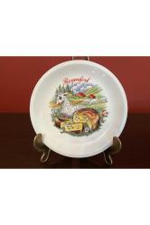 Fransız porselen peynir tabakları 16 cm çapında