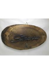stingray amerikan arabası yazısından ahşap kaideli anahtarlık - 28,5 cm x 16 cm ölçülerinde