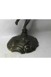 Bir Çift Avrupa Pirinç Şamdan 28 Cm Yüksekliğinde