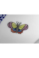 porland el boyama porselen servis tabağı 31 cm çapında